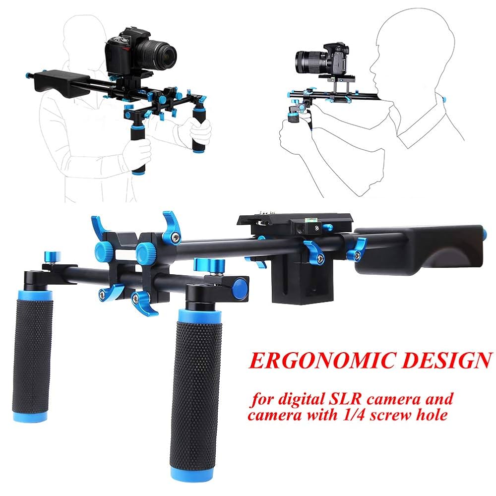 (未使用･未開封品)　DLC hd-dslrプロフェッショナルカメラビデオリグショルダーサポートシステム 60wa65s Amazon.co.jp: カメラショルダーリグ、ムービービデオフィルム